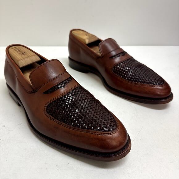 EXCELLENT Allen Edmonds Carlsbad Penny Loafer Brown Calfskin Made in USA Men\'s 9 main image 9